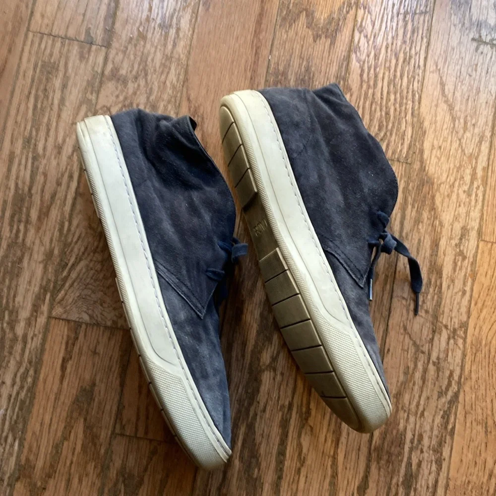 Vince Men's Pietmont Lace Up High Top Sneakers Navy US 11M Euro 45 Ret.$275